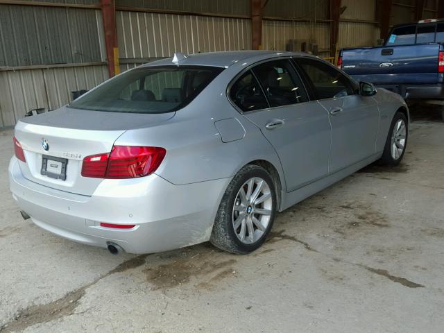 WBA5B1C59FG128442 - 2015 BMW 535 I SILVER photo 4