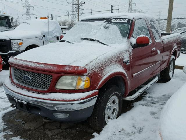 1FTRX18W2XNB24186 - 1999 FORD F150 RED photo 2