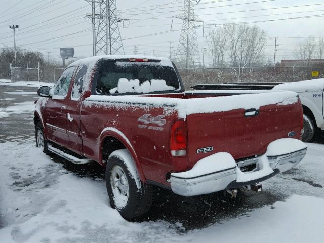 1FTRX18W2XNB24186 - 1999 FORD F150 RED photo 3