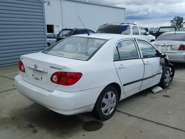 1NXBR32E73Z022451 - 2003 TOYOTA COROLLA WHITE photo 4