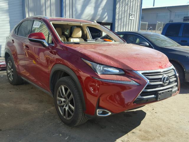 JTJBARBZ6F2002013 - 2015 LEXUS NX 200T RED photo 1