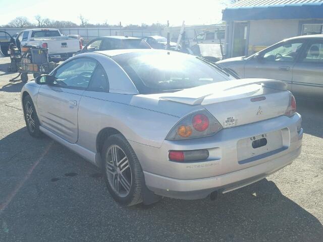 4A3AC74H63E020410 - 2003 MITSUBISHI ECLIPSE GT SILVER photo 3