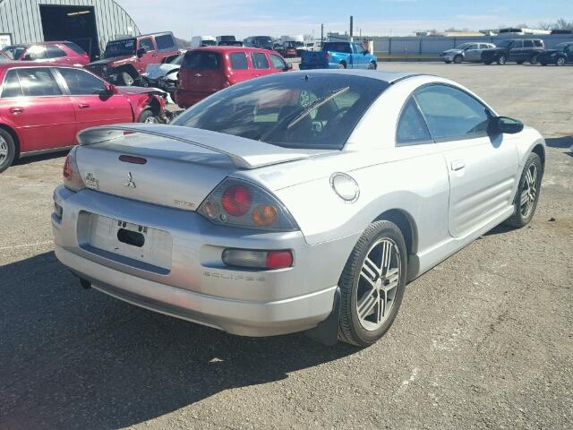 4A3AC74H63E020410 - 2003 MITSUBISHI ECLIPSE GT SILVER photo 4