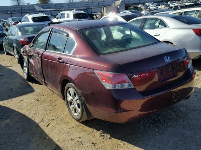 1HGCP26489A184417 - 2009 HONDA ACCORD LXP MAROON photo 3