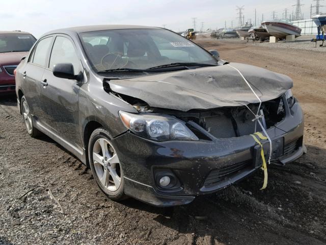 2T1BU4EE4DC126334 - 2013 TOYOTA COROLLA BA BLACK photo 1