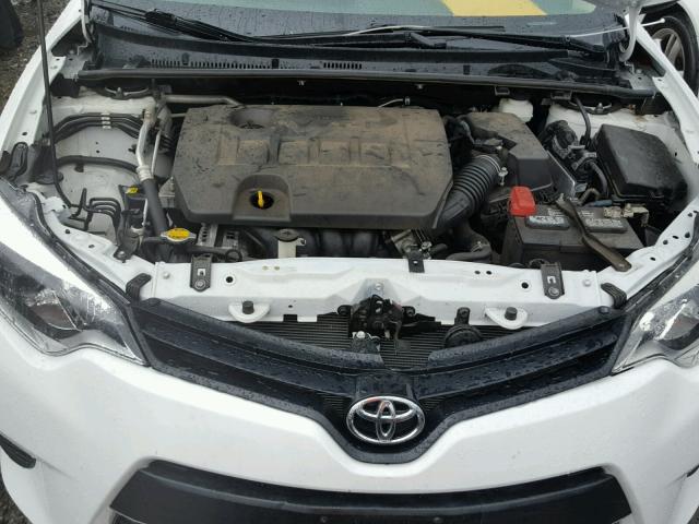 5YFBURHE8EP066343 - 2014 TOYOTA COROLLA L WHITE photo 7