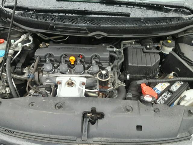 2HGFG12918H532826 - 2008 HONDA CIVIC EXL BLACK photo 7