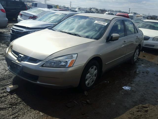 1HGCM56373A013568 - 2003 HONDA ACCORD LX GOLD photo 2