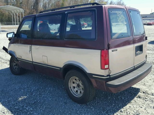 1GNDM15Z6NB194409 - 1992 CHEVROLET ASTRO BURGUNDY photo 3