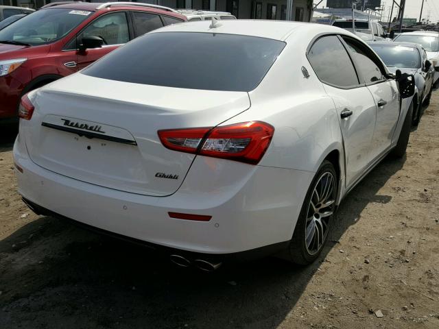 ZAM57XSA4F1143399 - 2015 MASERATI GHIBLI WHITE photo 4