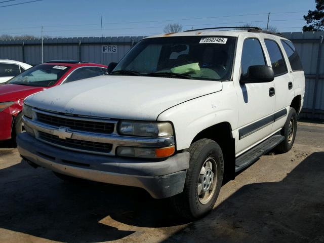 1GNEC13T01J155403 - 2001 CHEVROLET TAHOE C150 WHITE photo 2