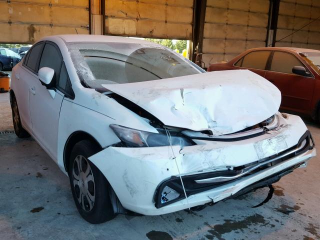 19XFB4F32EE200857 - 2014 HONDA CIVIC HYBR WHITE photo 1