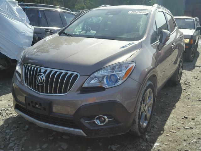 KL4CJDSB8EB551377 - 2014 BUICK ENCORE PRE TAN photo 2