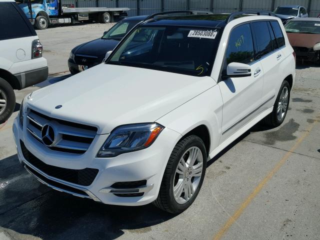 WDCGG5HBXEG334283 - 2014 MERCEDES-BENZ GLK 350 WHITE photo 2