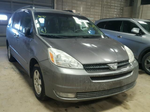 5TDZA22C74S110943 - 2004 TOYOTA SIENNA XLE GRAY photo 1