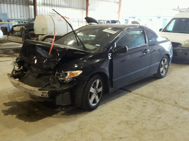 2HGFG12827H575531 - 2007 HONDA CIVIC EX BLACK photo 2