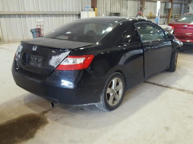 2HGFG12827H575531 - 2007 HONDA CIVIC EX BLACK photo 4