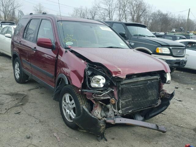 JHLRD78803C007471 - 2003 HONDA CR-V EX MAROON photo 1