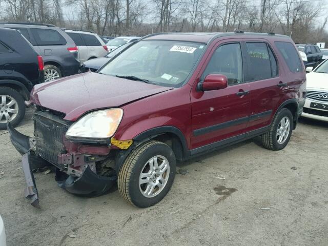 JHLRD78803C007471 - 2003 HONDA CR-V EX MAROON photo 2