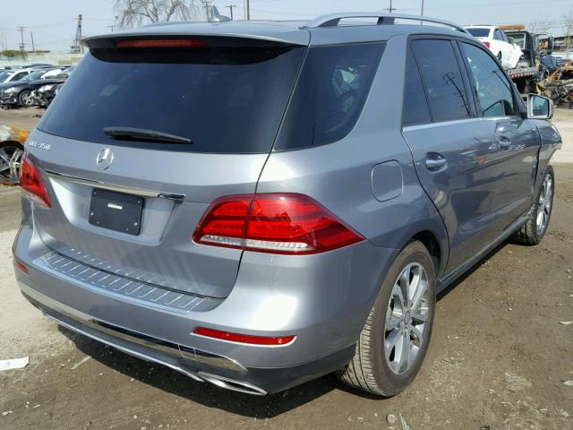 4JGDA5JBXGA653950 - 2016 MERCEDES-BENZ GLE 350 GRAY photo 4