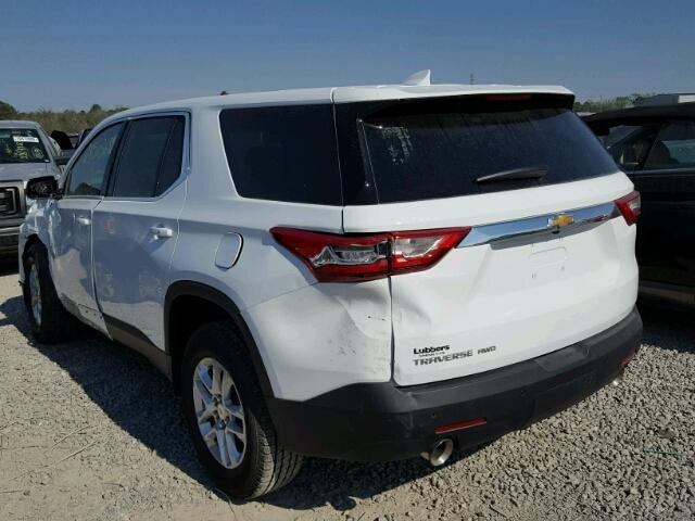 1GNEVLKW7JJ128586 - 2018 CHEVROLET TRAVERSE L WHITE photo 3