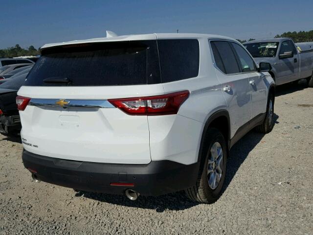 1GNEVLKW7JJ128586 - 2018 CHEVROLET TRAVERSE L WHITE photo 4