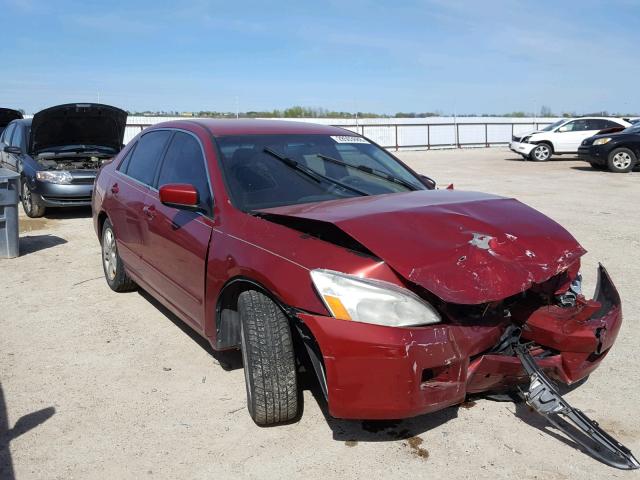 1HGCM56367A184141 - 2007 HONDA ACCORD SE RED photo 1