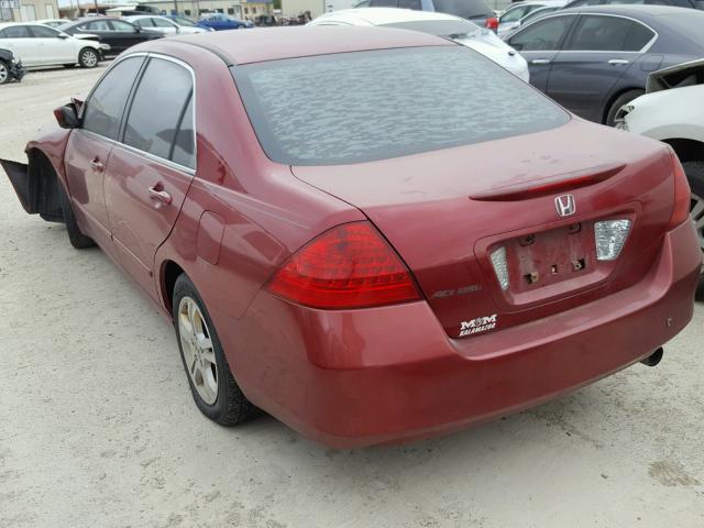 1HGCM56367A184141 - 2007 HONDA ACCORD SE RED photo 3