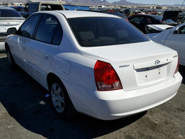 KMHDN46D95U956352 - 2005 HYUNDAI ELANTRA GL WHITE photo 3