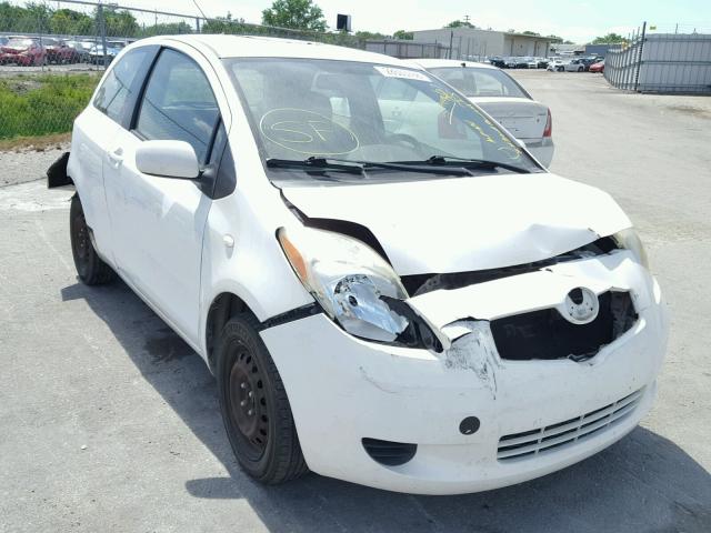 JTDJT923775068932 - 2007 TOYOTA YARIS WHITE photo 1