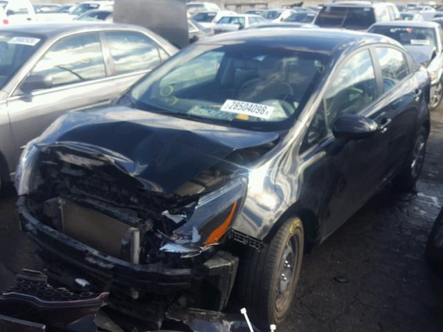 KNADM4A30D6218820 - 2013 KIA RIO LX Սև լուսանկար 2