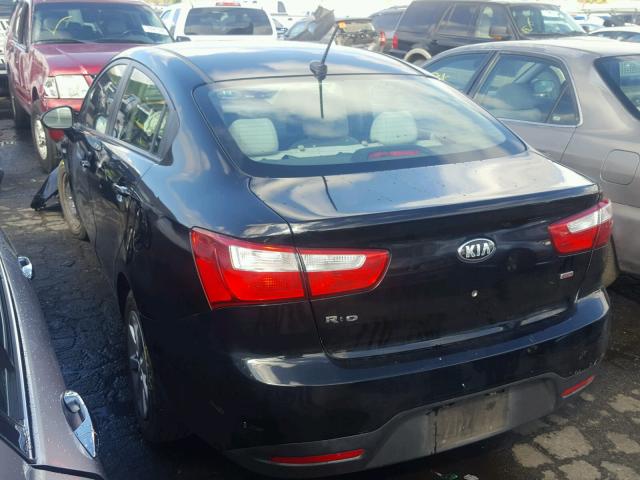 KNADM4A30D6218820 - 2013 KIA RIO LX Սև լուսանկար 3