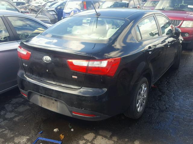 KNADM4A30D6218820 - 2013 KIA RIO LX Սև լուսանկար 4
