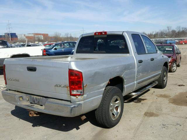 3B7HU18N02G108405 - 2002 DODGE RAM 1500 SILVER photo 4