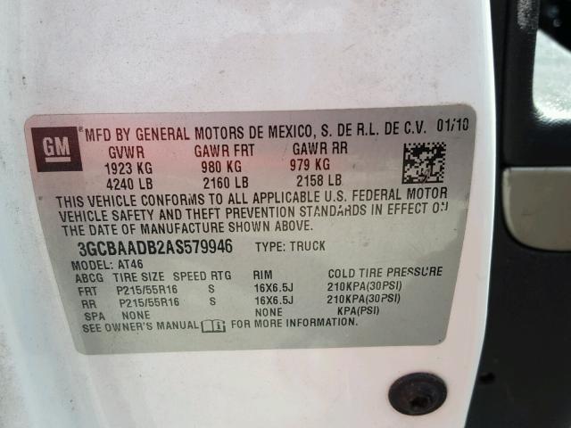 3GCBAADB2AS579946 - 2010 CHEVROLET HHR LS RED photo 10