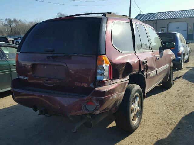 1GKDT13S622425696 - 2002 GMC ENVOY BURGUNDY photo 4