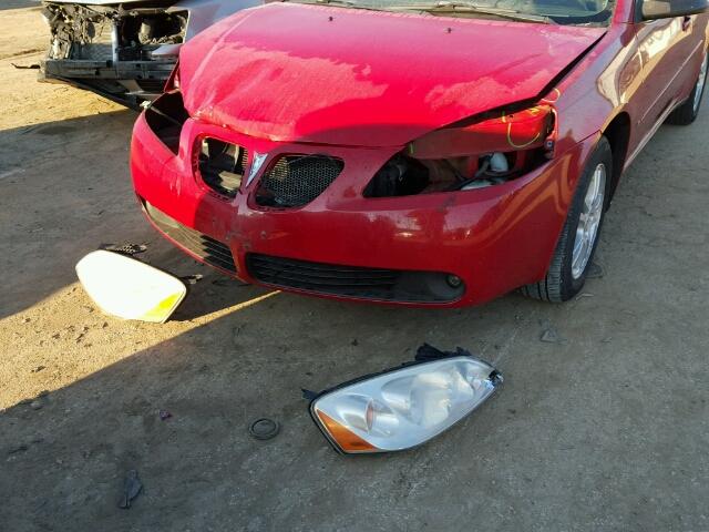 1G2ZG558964122649 - 2006 PONTIAC G6 SE1 RED photo 9