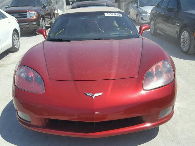 1G1YY36W195112856 - 2009 CHEVROLET CORVETTE RED photo 10