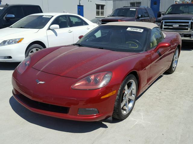 1G1YY36W195112856 - 2009 CHEVROLET CORVETTE RED photo 2