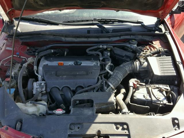 1HGCS12818A003528 - 2008 HONDA ACCORD EXL RED photo 7