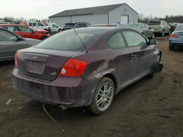 JTKDE177050018137 - 2005 TOYOTA SCION TC 紫色 照片 4