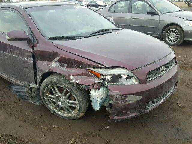 JTKDE177050018137 - 2005 TOYOTA SCION TC PURPLE photo 9