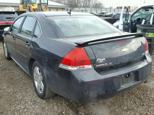 2G1WB5E34C1181545 - 2012 CHEVROLET IMPALA LT BLACK photo 3