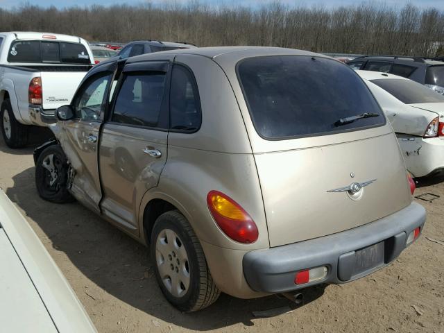 3C4FY48BX3T504675 - 2003 CHRYSLER PT CRUISER GOLD photo 3