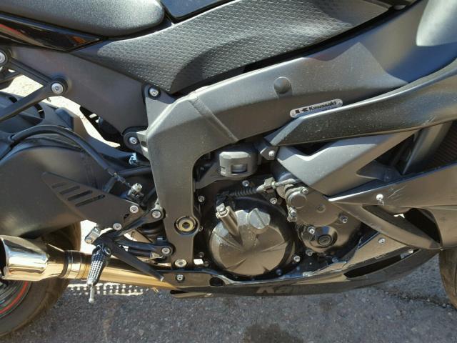 JKAZX4R14CA036725 - 2012 KAWASAKI ZX600 R BLACK photo 7