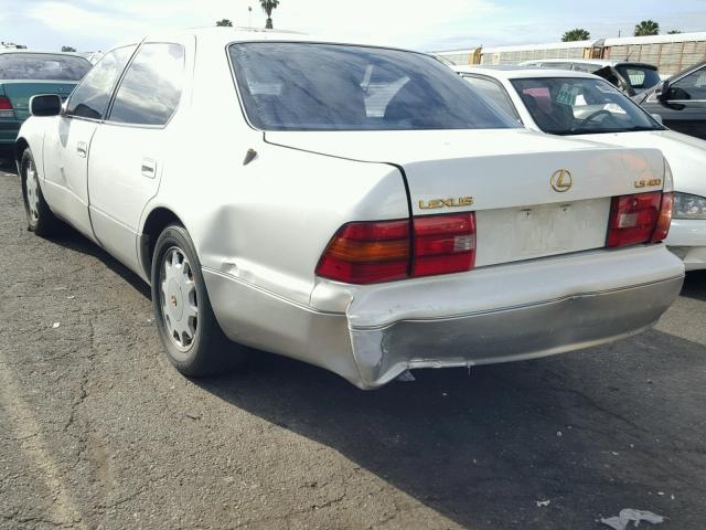 JT8BH28F0V0072960 - 1997 LEXUS LS 400 WHITE photo 3