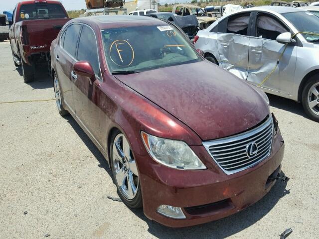 JTHGL46F485026736 - 2008 LEXUS LS 460L MAROON photo 1