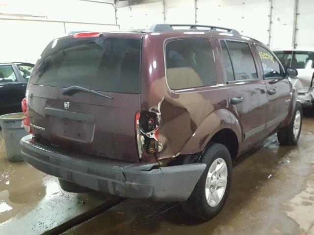 1D4HB38N95F595159 - 2005 DODGE DURANGO ST MAROON photo 4