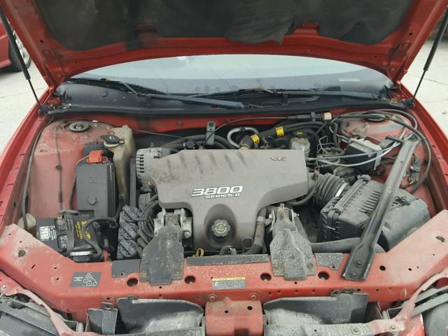 1G2WP12K82F239195 - 2002 PONTIAC GRAND PRIX RED photo 7