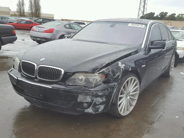 WBAHN83556DT39653 - 2006 BMW 750 LI BLACK photo 2